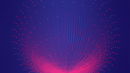 Abstract futuristic curved lines colorful background. Blue and purple technology vector futuristic glowing wavy lines banner. Modern shiny lines futuristic technology concept. Suit for poster website.