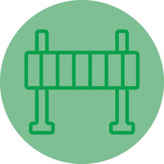 Road Obstruction Vector Icon Design