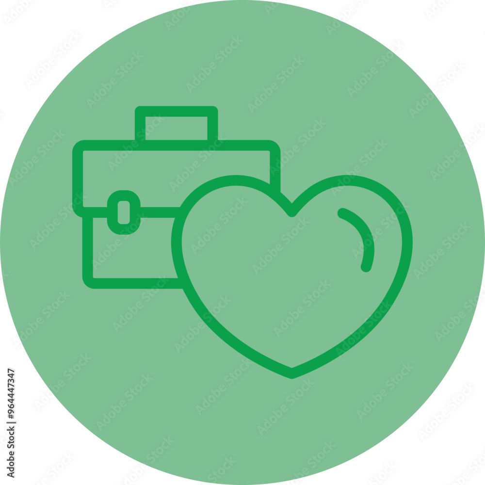 Poster Heart Vector Icon Design