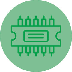 Naklejka premium Rom Vector Icon Design