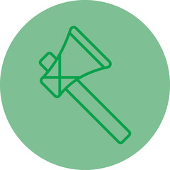 Stone Axe Vector Icon Design