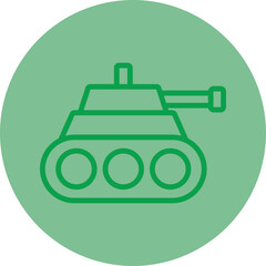 Tank Vector Icon Design