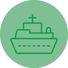 Ship Vector Icon Design