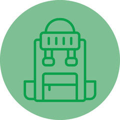 Backpack Vector Icon Design