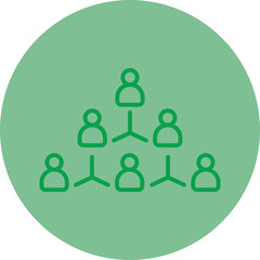 Organization Chart Vector Icon Design