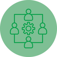 Teamwork Vector Icon Design
