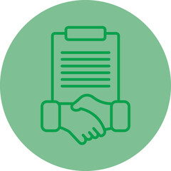 Agreement Vector Icon Design