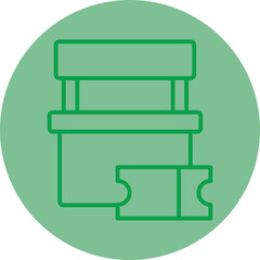 Ticket Office Vector Icon Design