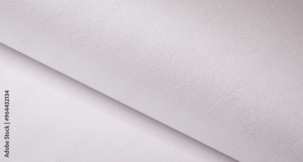 Poster Pink and white texture with cotton and clear sheet Elegant shine, glow, and curved structure Rich design with gradient and modern layout Closeup reflection with cotton wave spread