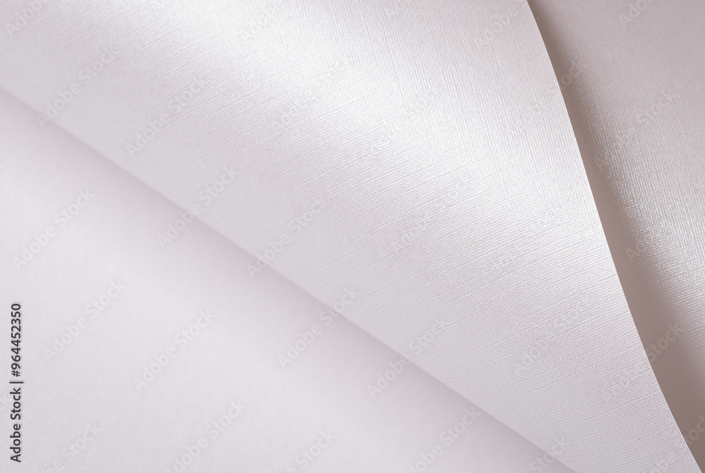 Poster Pink and white texture with glossy curved design Rich gradient structure and modern layout Elegant wave with fabric effect, fine details, and Christmas glow Clear closeup and
