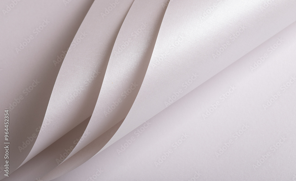 Poster pink and white texture with cotton and christmas effect glossy sheet with curved structure, fine wav