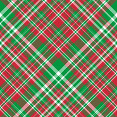 Seamless pattern in unique red and green colors for plaid, fabric, textile, clothes, tablecloth and other things. Vector image. 2
