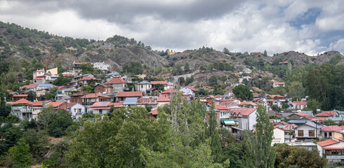 w of Phini (Foini), a picturesque, natural beauty, mountainous village in the Troodos Mountains at...