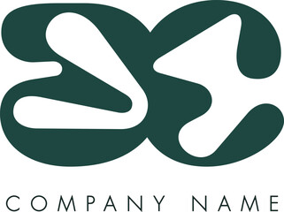 Creative Abstract Initial Letter BC Logo Design