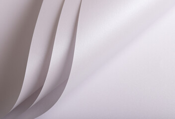 White texture with gradient and reflection Elegant wavy layout, curved structure, and glow effect Rich design with cotton spread, modern fold, and fine sheet details Pastel tone