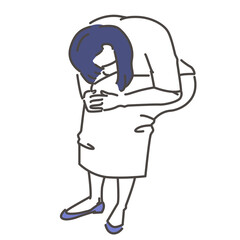 落ち込んでいる女性
