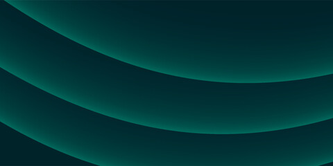 Modern simple dark green and black abstract background for wide banner.