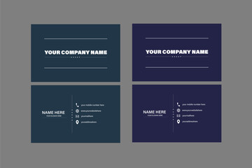 modern business card with simple and clean concept