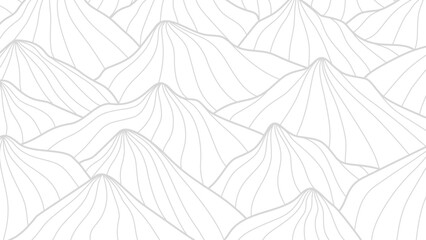 Abstract mountain background. Line style mountain background. Hand drawn Mountain line arts illustration.