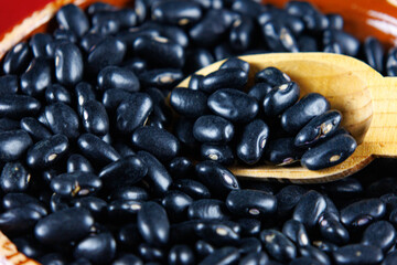 Black beans in a bowl