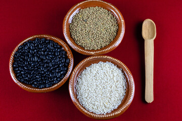 Beans Lentils and rice