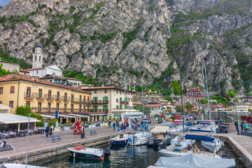 View of the city Limone sul Garda, Italy
