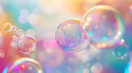 Soap with colorful, dynamic close-up composition image