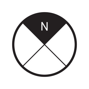 recommend clip art: Architectural north arrow and compass outline vector