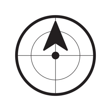 recommend clip art: Architectural north arrow and compass outline vector