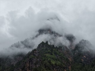 fog in the mountains