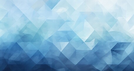 A serene abstract design featuring a blend of blue hues and geometric shapes, creating a calming visual effect.