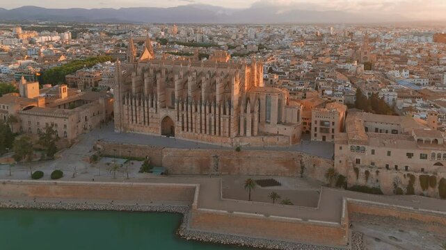The Cathedral of Santa Maria of Palm, Palma de Mallorca, Mallorca, Spain