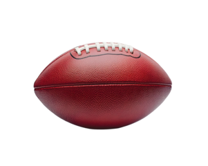 American football ball isolated on transparent or white background, png