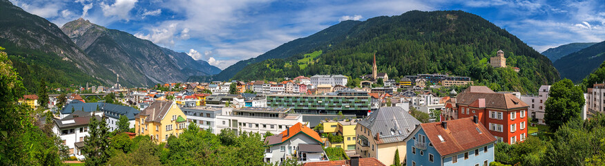 Panorama von Landeck in Tirol, &Ouml;sterreich