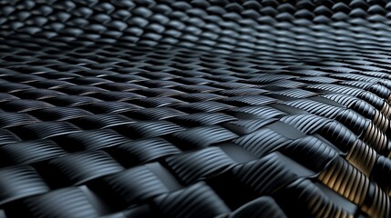 Fototapeta premium Black wavy stripes create an abstract pattern, sleek and dynamic.