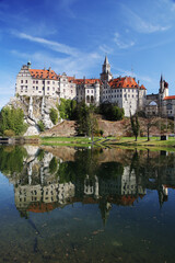 Fototapeta premium Panorama of Sigmaringen castle, Baden Wuerttemberg, Germany