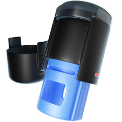 3D Render of a Company Stamp with built-in Ink Pad, Perfect for Office Branding or Administrative Work. Office Tool Clipart for Documents and Approval Stamping.