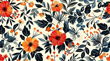 floral pattern wallpaper
