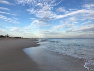 beach in the morning