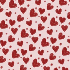 red hearts background