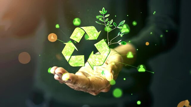 Reduce CO2 emission concept. A hand holds a green CO2 emissions symbol, representing carbon footprint awareness, net zero, and carbon neutrality. Climate change, Global warming, Greenhouse gas