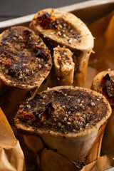 Homemade Roasted Beef Bone Marrow