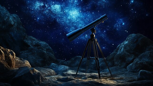 Observe celestial phenomena with this astronomical telescope, perfect for exploring distant stars, planets, the Moon, and other captivating objects in the night sky. 
