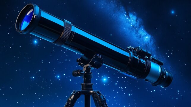 Observe celestial phenomena with this astronomical telescope, perfect for exploring distant stars, planets, the Moon, and other captivating objects in the night sky. 