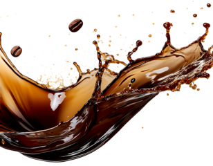 sprinkling coffee beans on it, alone