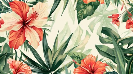 vintage flower pattern wallpaper