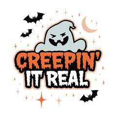 Obraz premium Halloween party t-shirt design Vector Graphics. Print ready Halloween tshirt design.