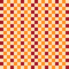 A Bright and Colorful Checkerboard Pattern Featuring Warm and Inviting Tones and Hues