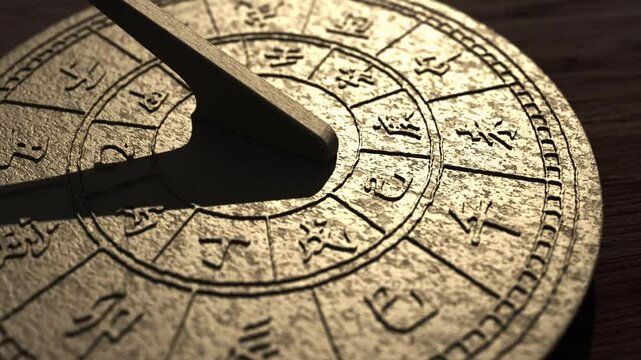 bronze sundial 3d