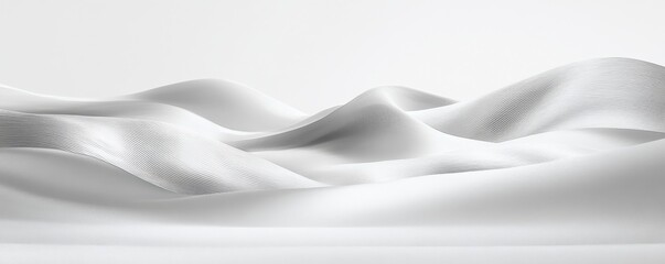 Naklejka premium Abstract design with silver gradients and smooth flowing lines creating a serene and calming visual experience